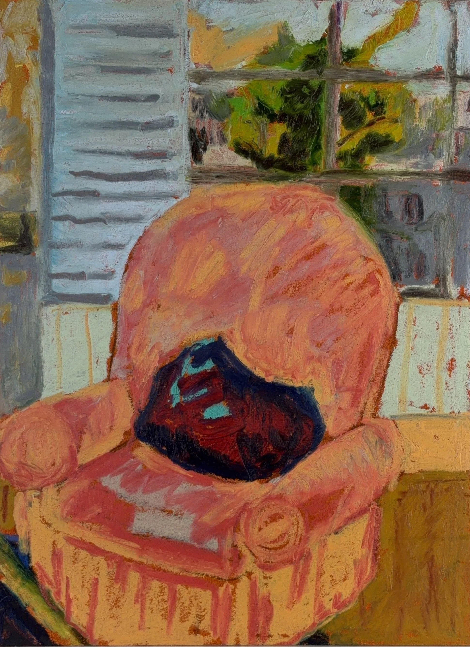 rose armchair, la maison du frênes interior (panel 3 of 3)