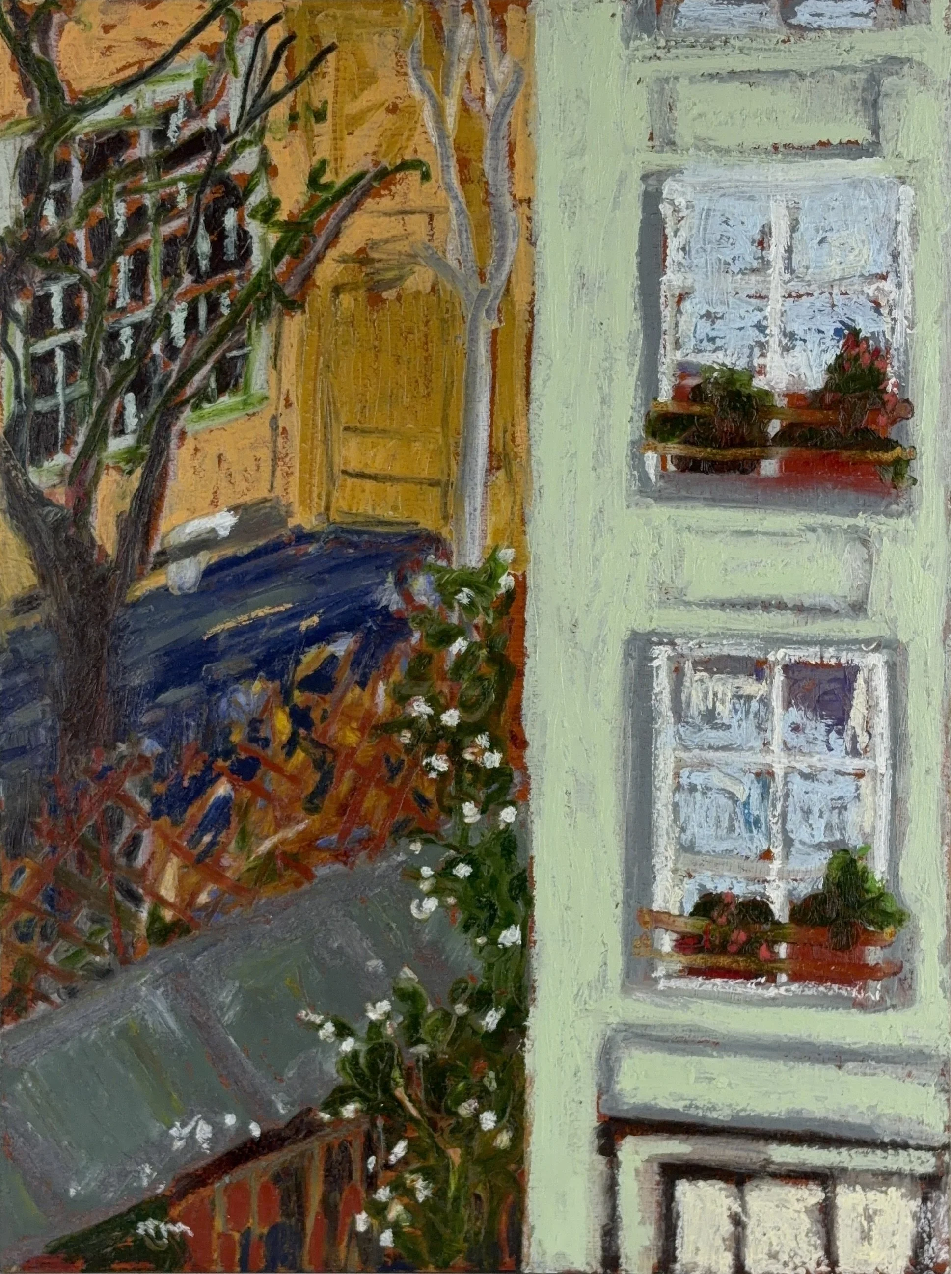 the schoolyard, Île Saint-Louis  (panel 3 of 5)