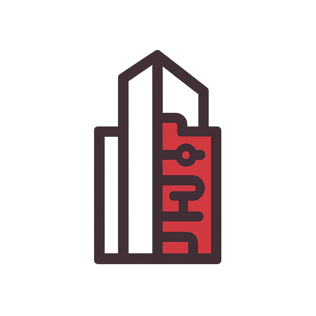 A digital illustration of a product label with the word 'JUICE' in red and black outline on a blurred green background.