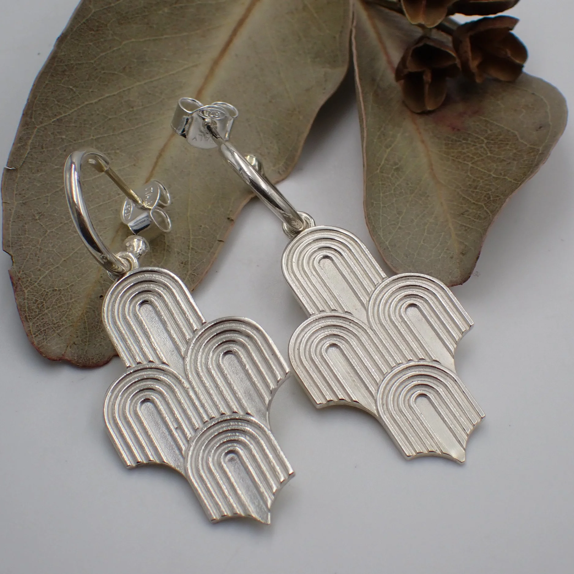 Arches Fountain Drop Earrings