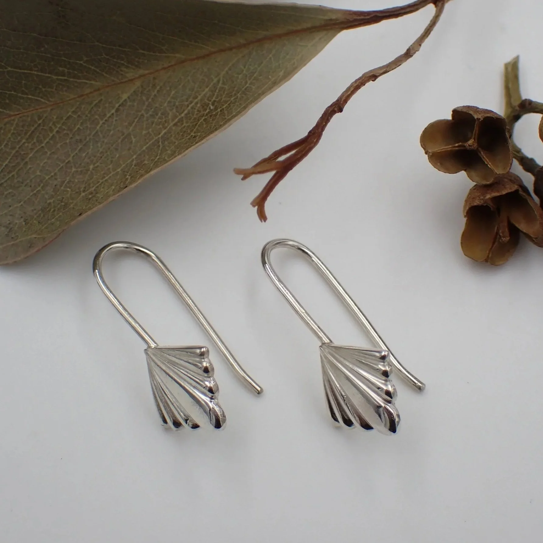Sunburst Rays Hook Earrings