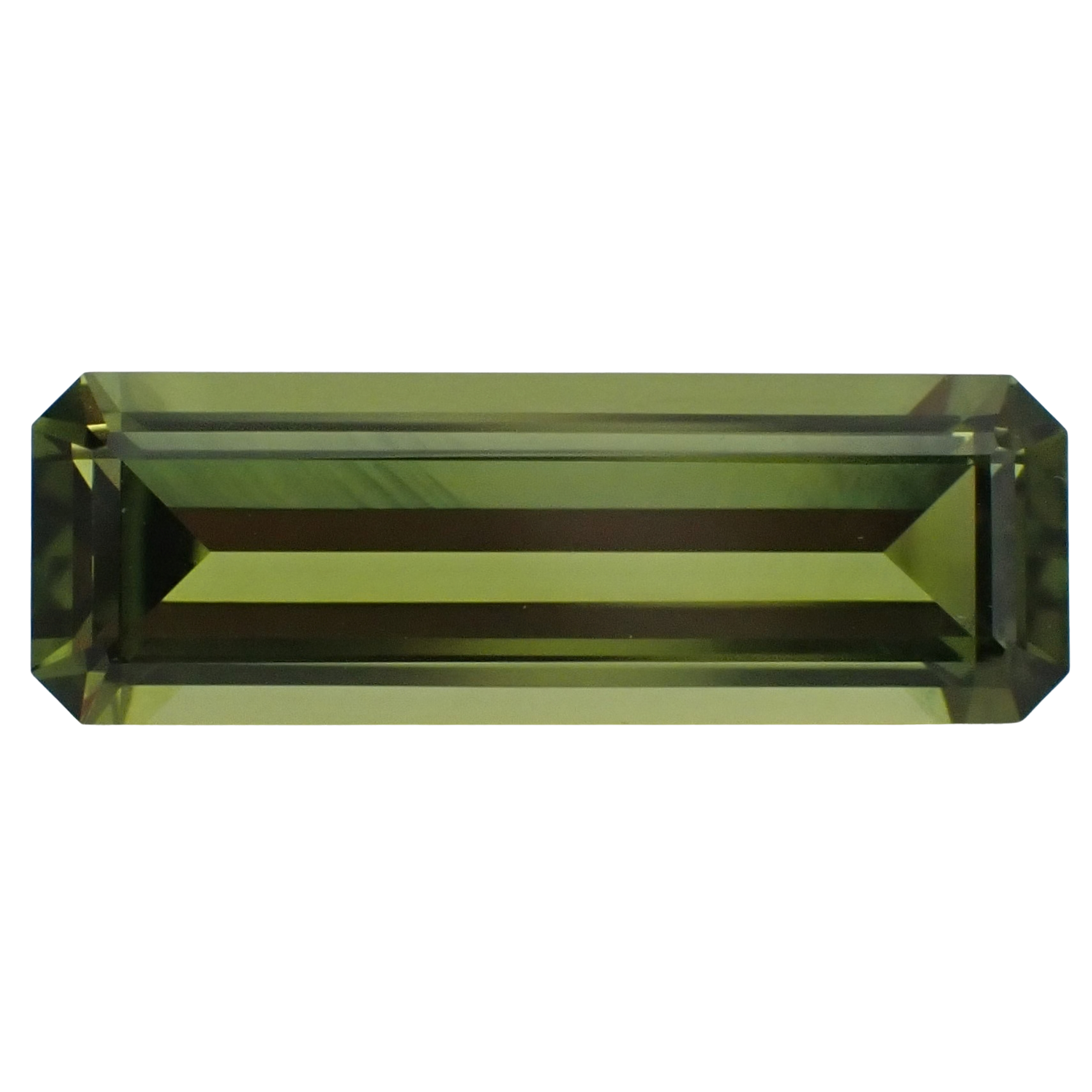 Sapphire Green Long Emerald 2.88ct