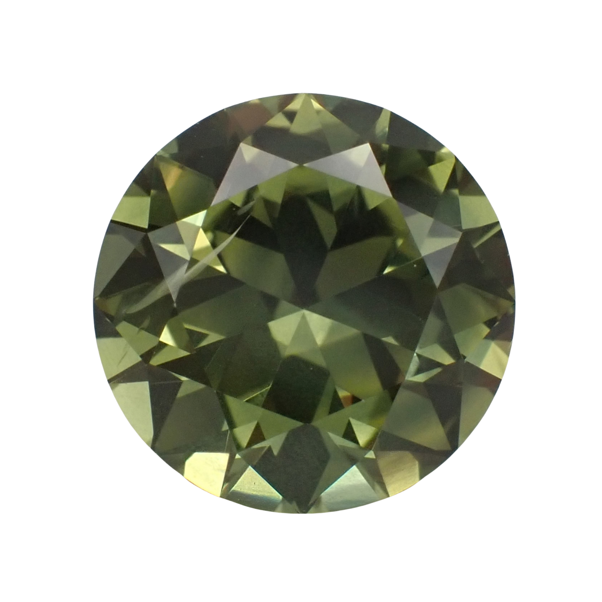Sapphire Green Yellow Round 5.63ct