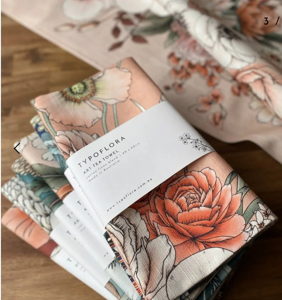 Typoflora Tea Towels