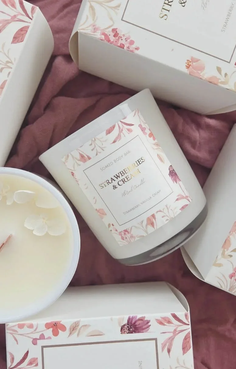 Soaked Body Bar Floral Candles