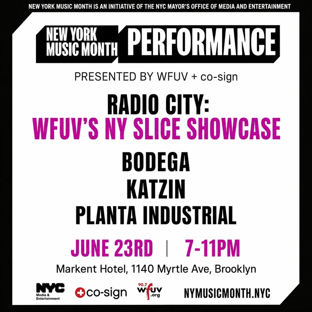 Radio City: WFUV NY Slice Showcase