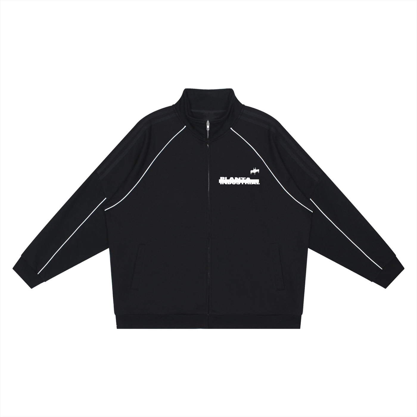 Bronx Zoo Reflection Striped Raglan Sleeve Track Jacket