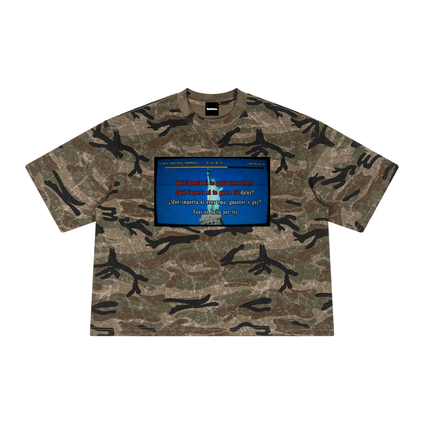 Anormales Karaoke Boxy Camo Tee