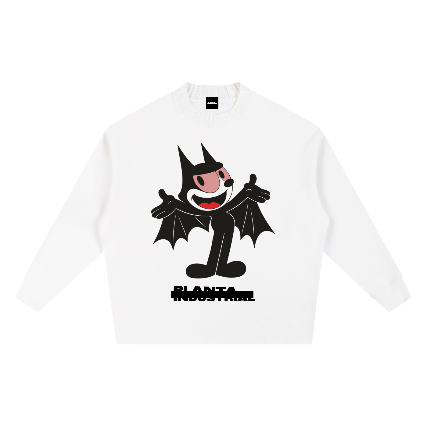 Felíz The Bat Knitted Round Neck Oversize Sweatshirt