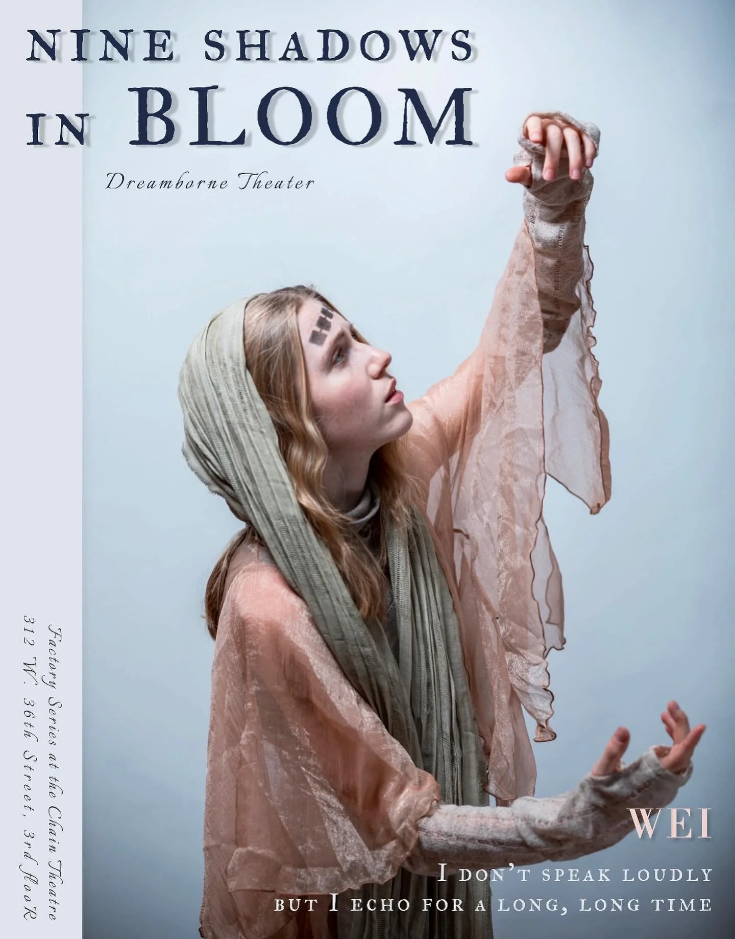 I don&rsquo;t speak loudly, but I echo for a long, long time&hellip;

Photographer: Andy Li @iandy_li 
Featuring: Twila Fraser-Hewlett @twilafraserhewlett 

12/5-7 @ Chain Theatre
🎐 Ticket link below and in bio 🎐
https://www.eventbrite.com/e/182670