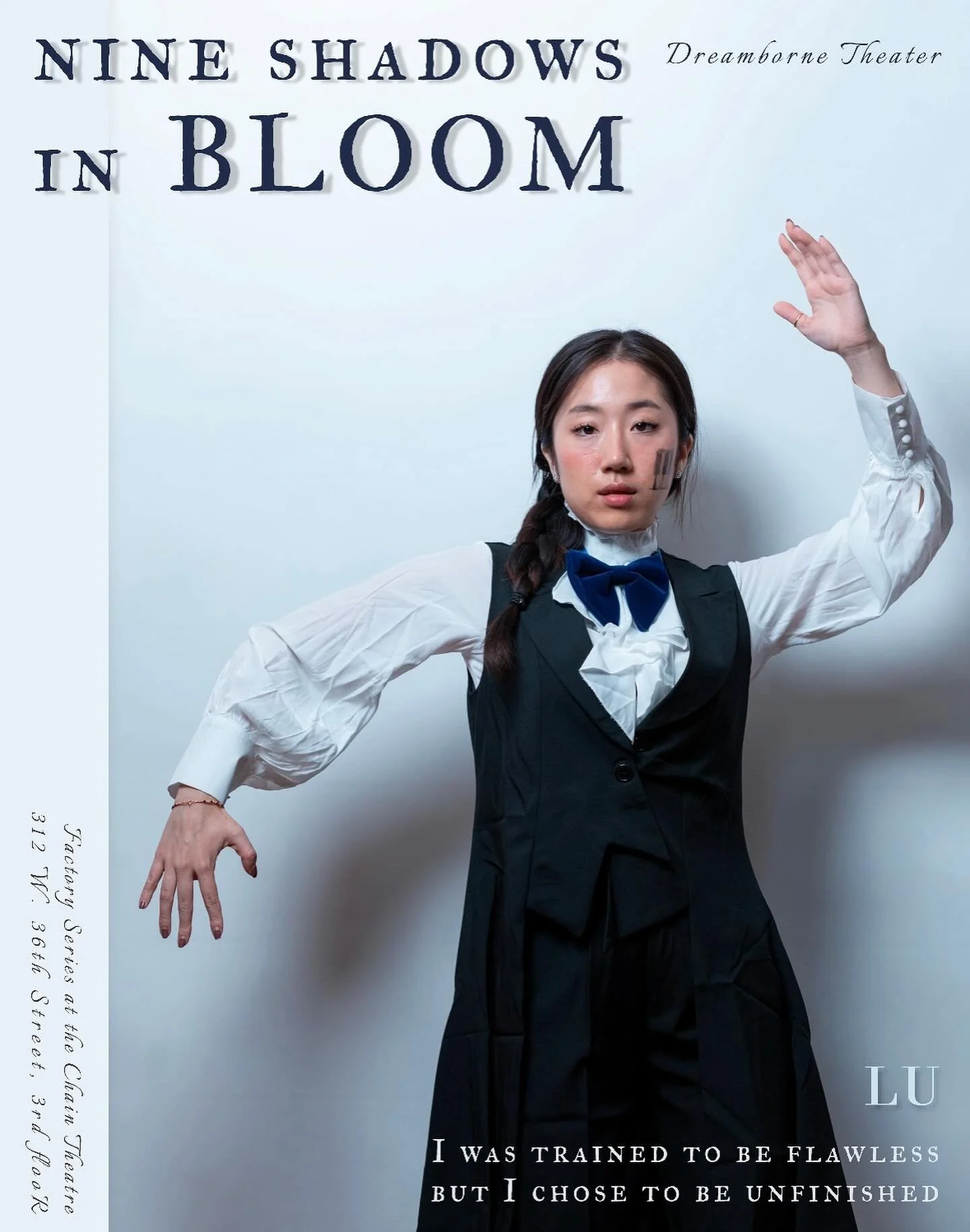 I was trained to be flawless, but I chose to be unfinished.
_LU

Photographer: Andy Li @iandy_li 
Featuring: Chaeyeon Kim @iamchaeyeonkim 

12/5-7 @ Chain Theatre
🎐 Ticket link below and in bio 🎐
https://www.eventbrite.com/e/1826709791159?aff=oddtd