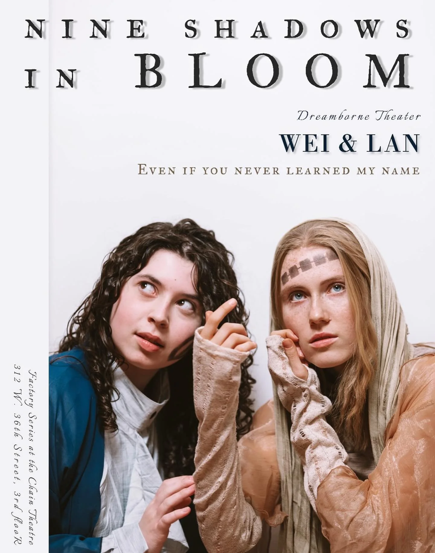 Even if you never learned my name
_WEI &amp; LAN

Photographer: Andy Li @iandy_li 
Featuring: Twila Fraser-Hewlett, Esme Mitchell

12/5-7 @ Chain Theatre
🎐 Ticket link below and in bio 🎐
https://www.eventbrite.com/e/1826709791159?aff=oddtdtcreator
