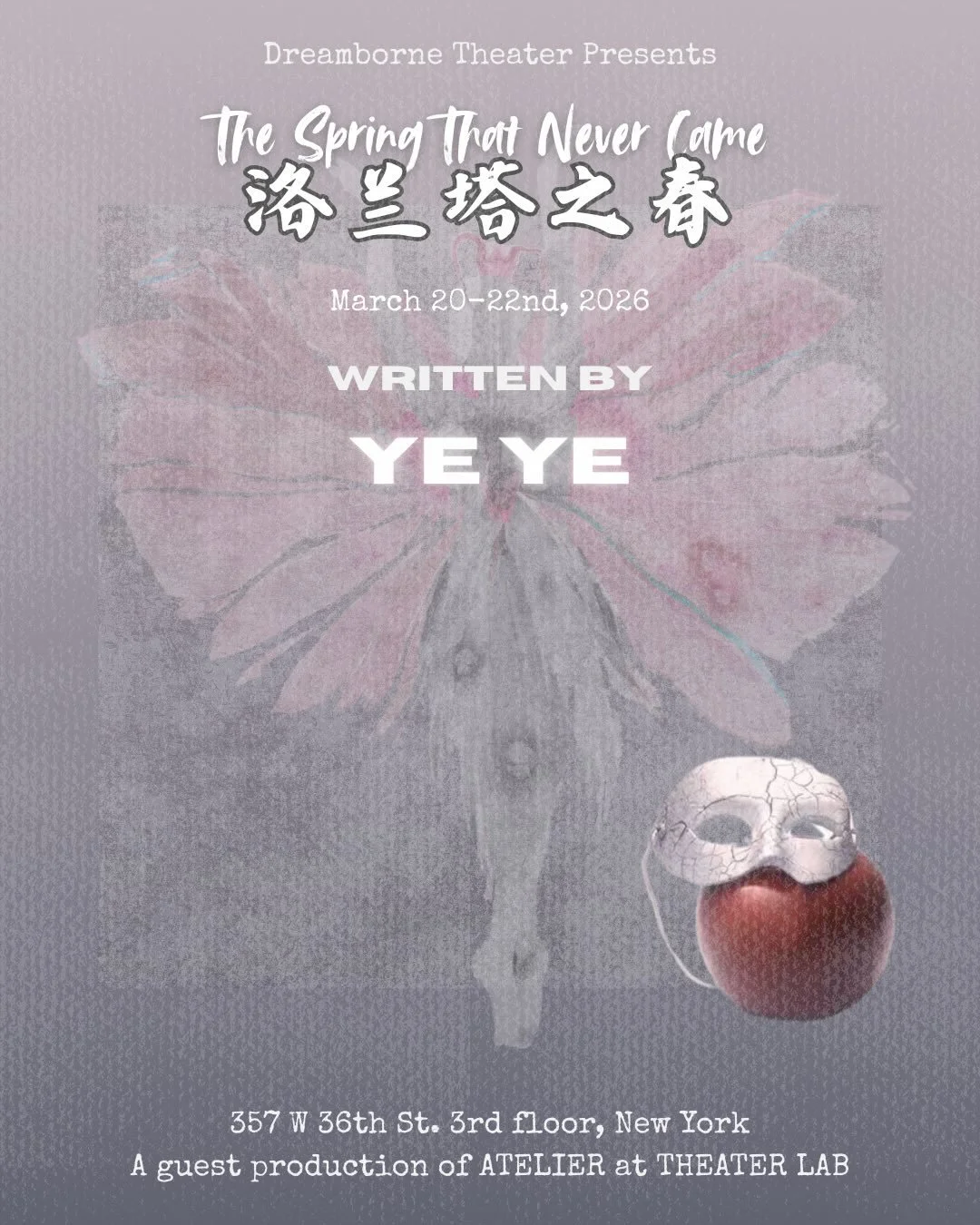 Meet the Team

Playwright of The Spring That Never Came - Ye Ye

🎫Ticket Link in Bio

#dreambornetheater #thespringthatnevercame #newworks #theaterlife #nytheater