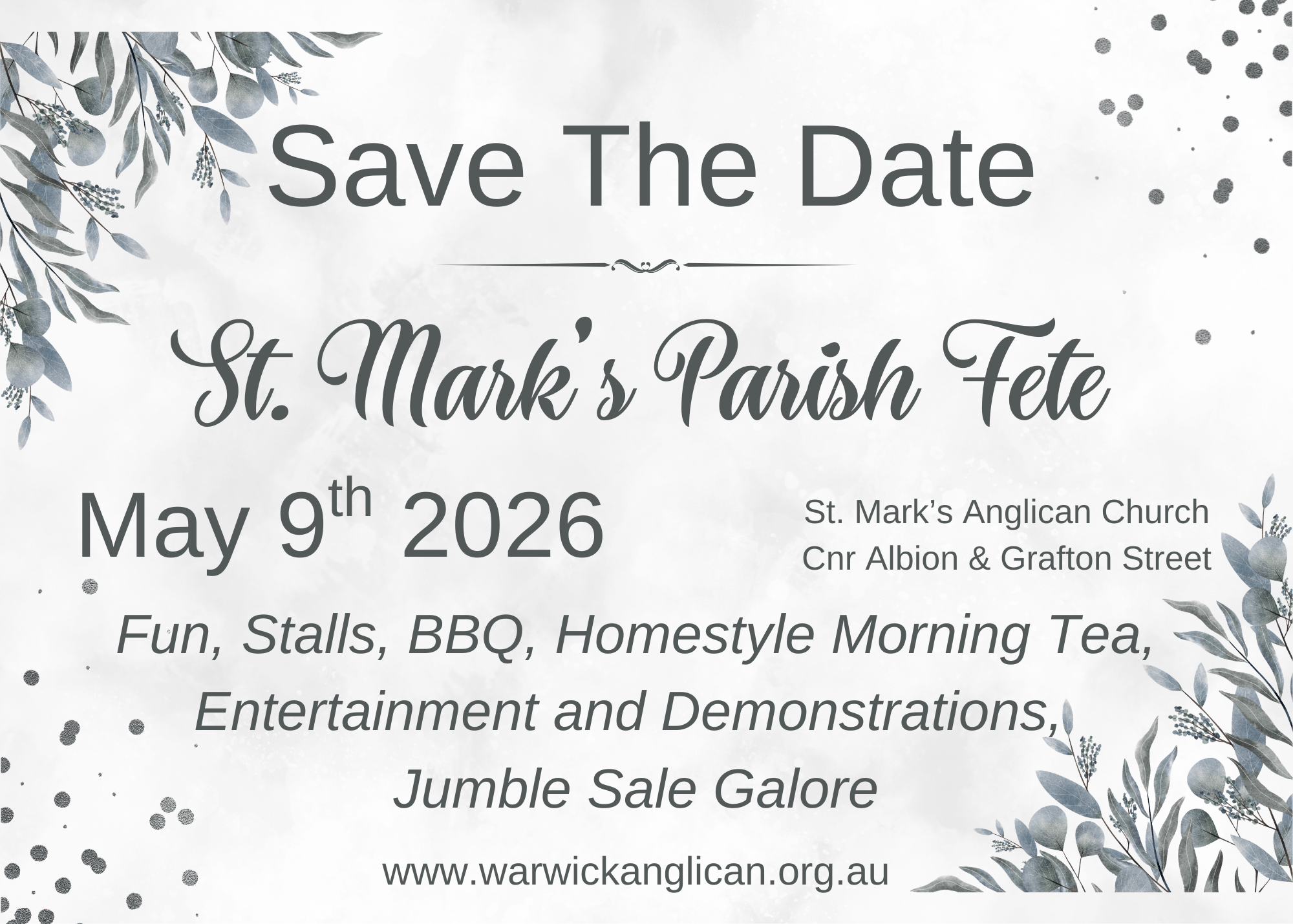 Save The Date Parish Fete