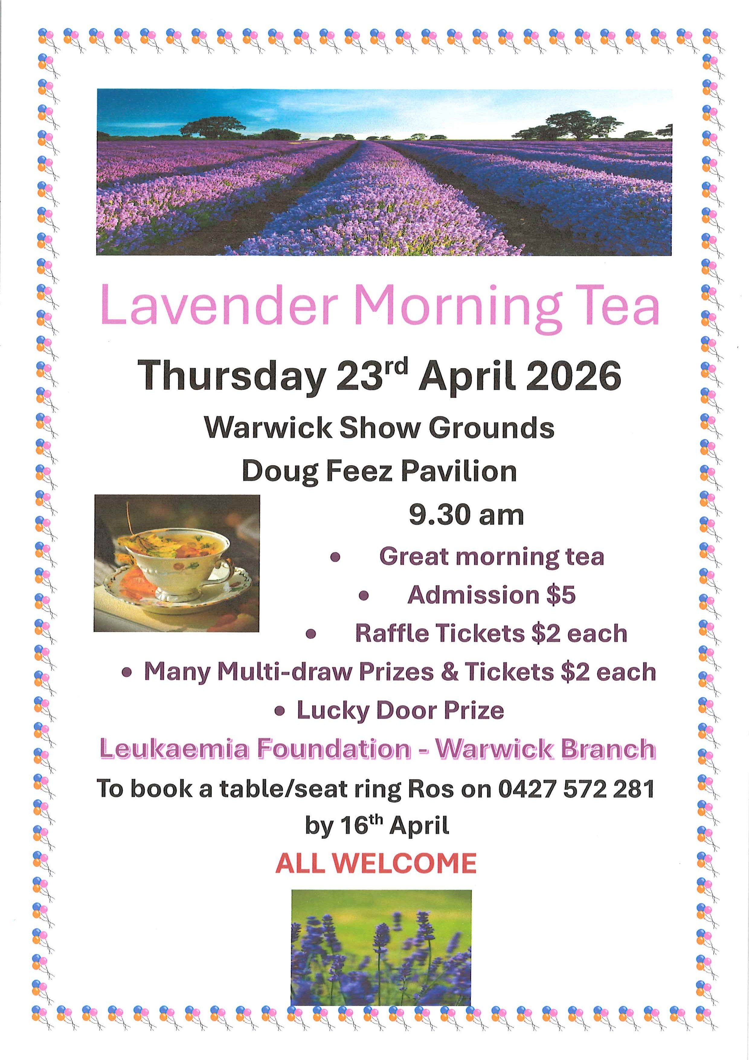 Lavender Morning Tea