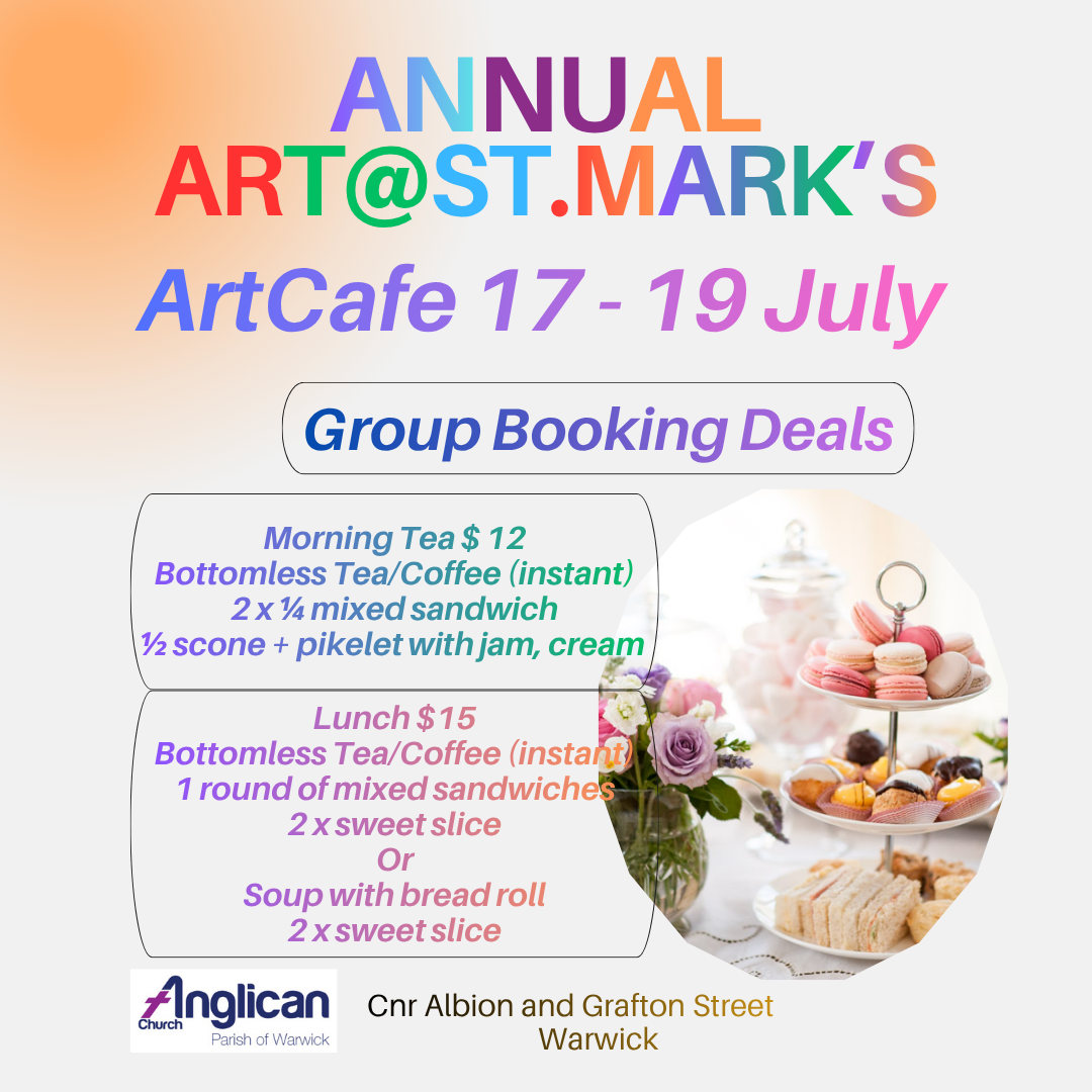 Art@St.Mark's ArtCafe Group Bookings 