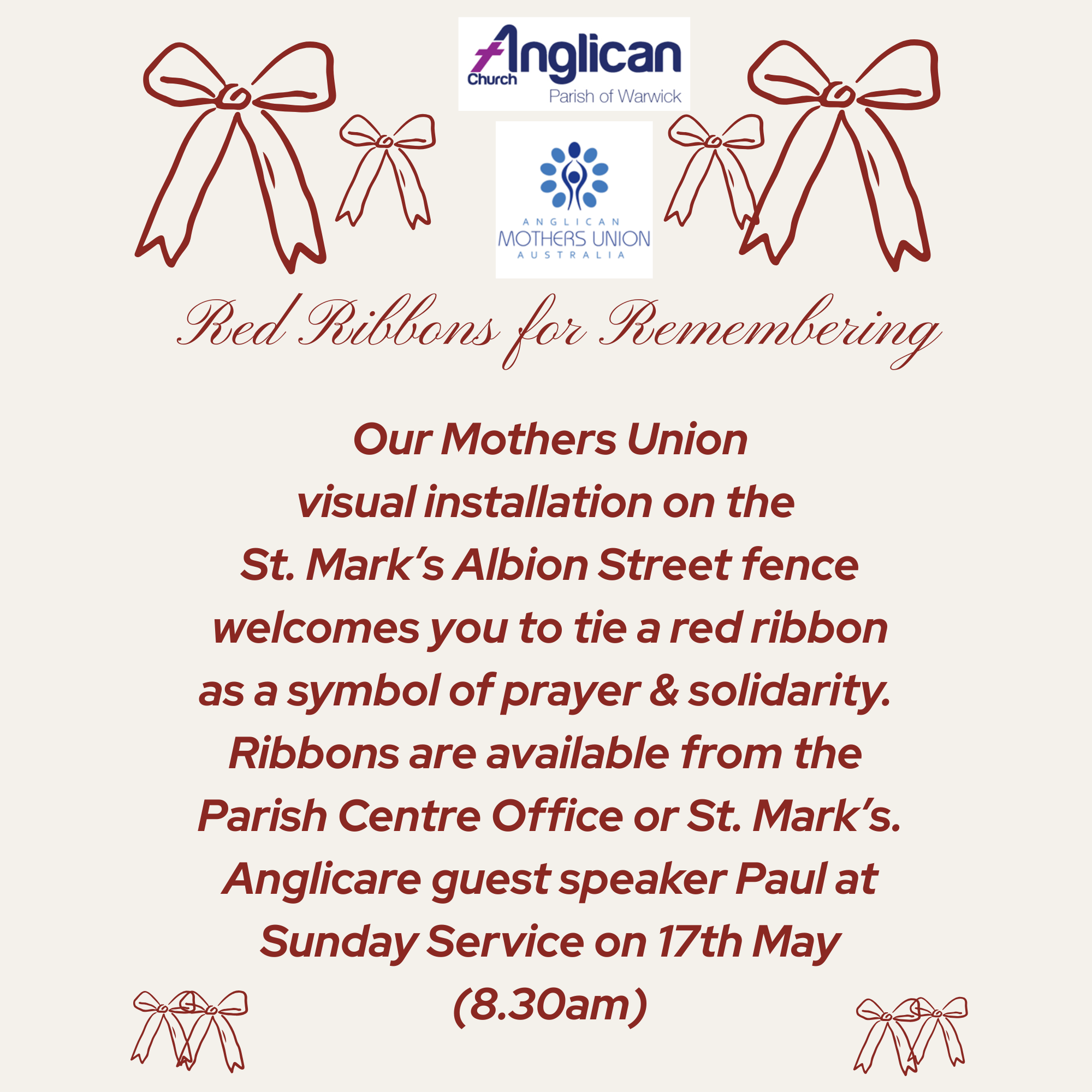 DFV Visual Red Ribbon Installation