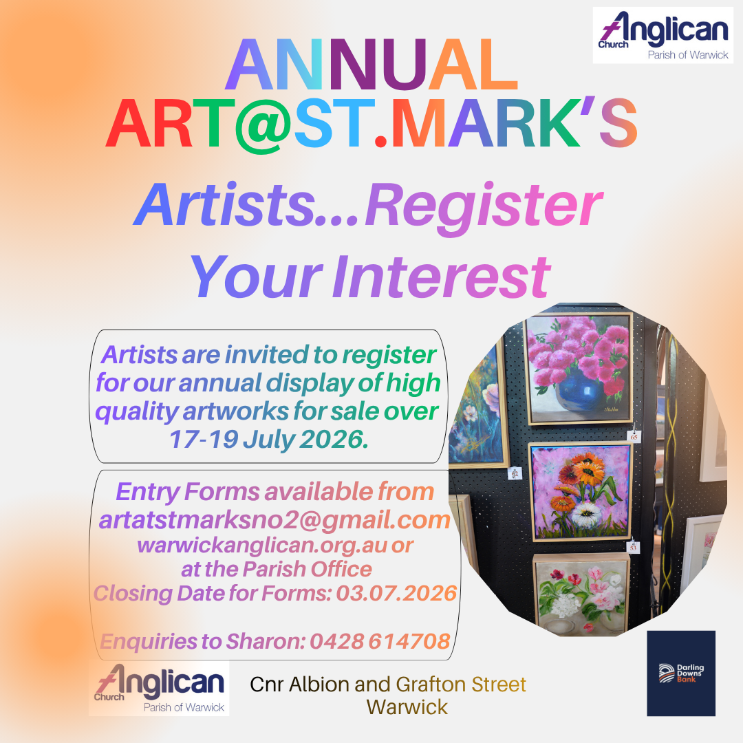 Art@St.Mark's - Artists Register Your Interest