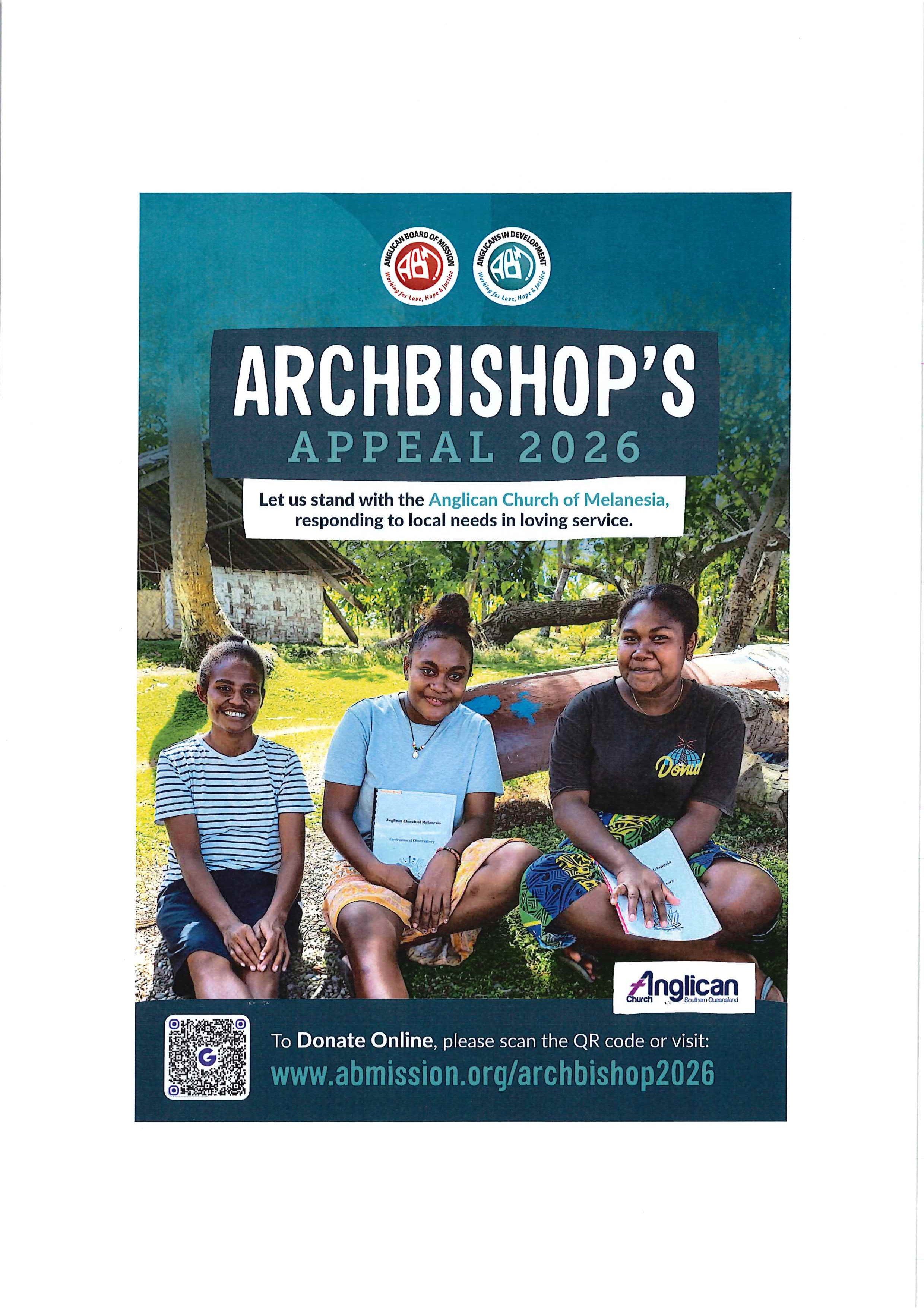 Archbishop Appeal 2026 : ABM