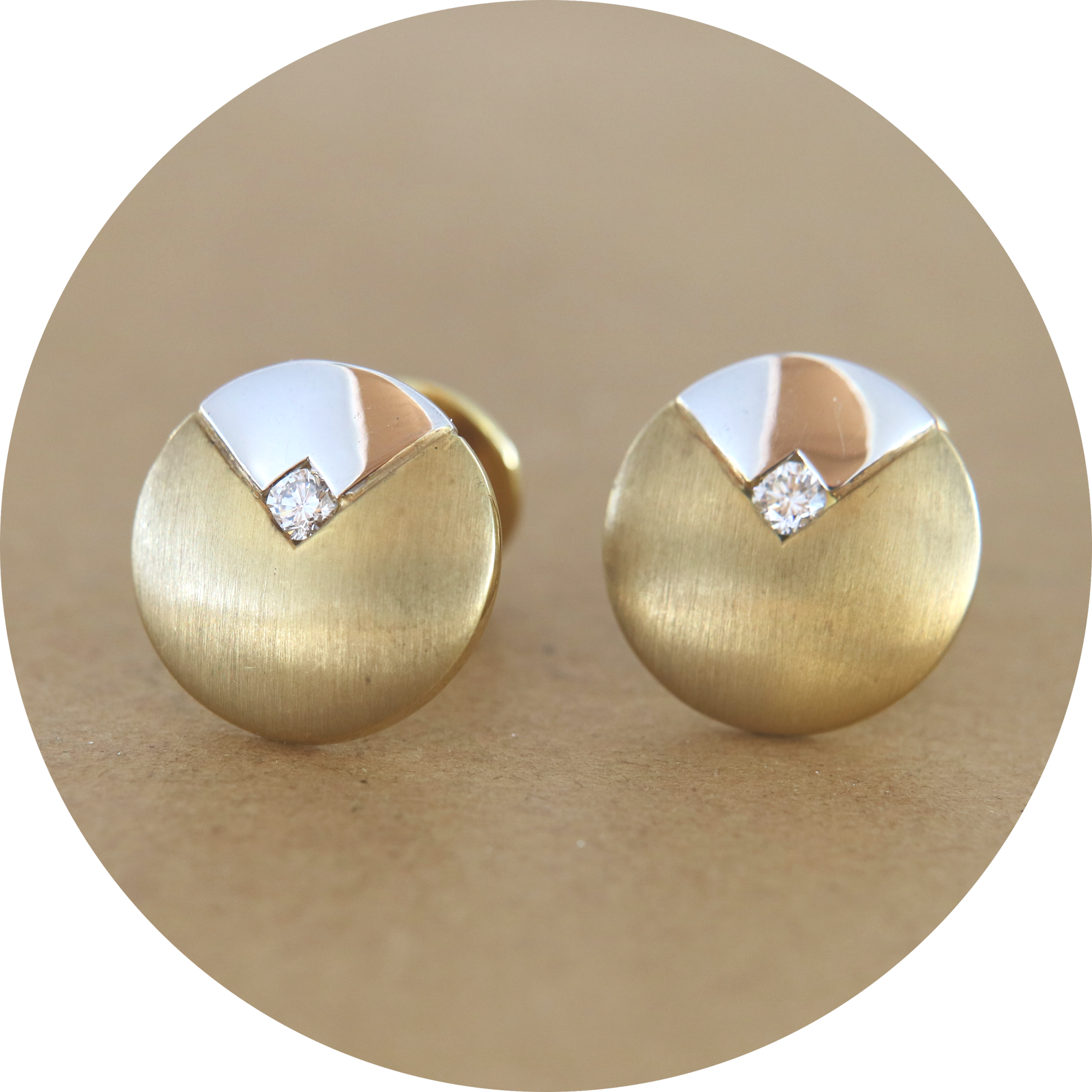 Manschettenknöpfe in Gold