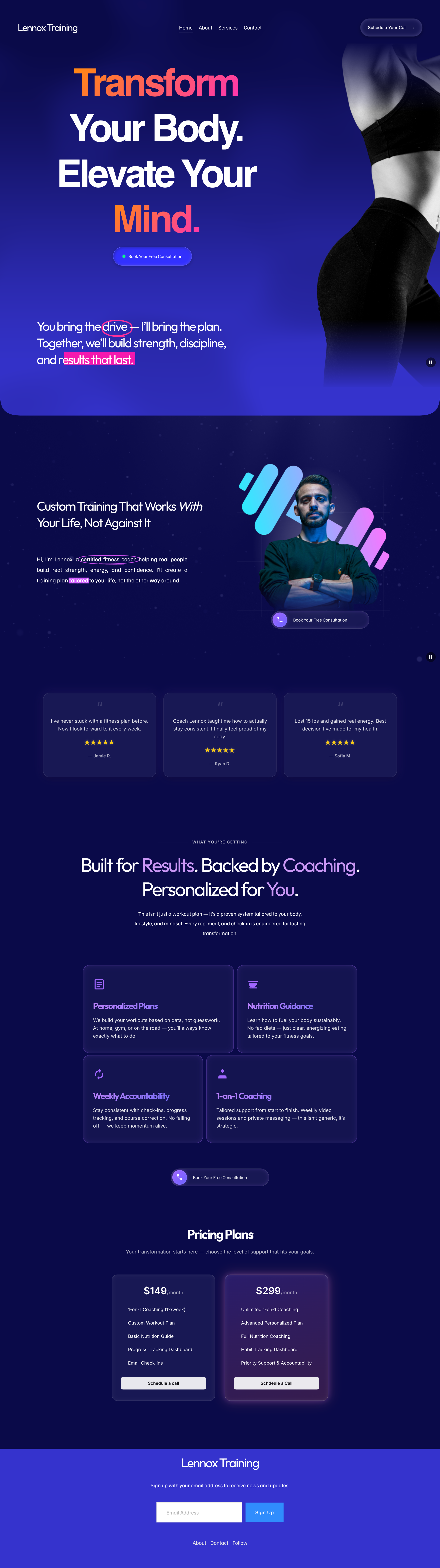 Client Site Scroll Preview