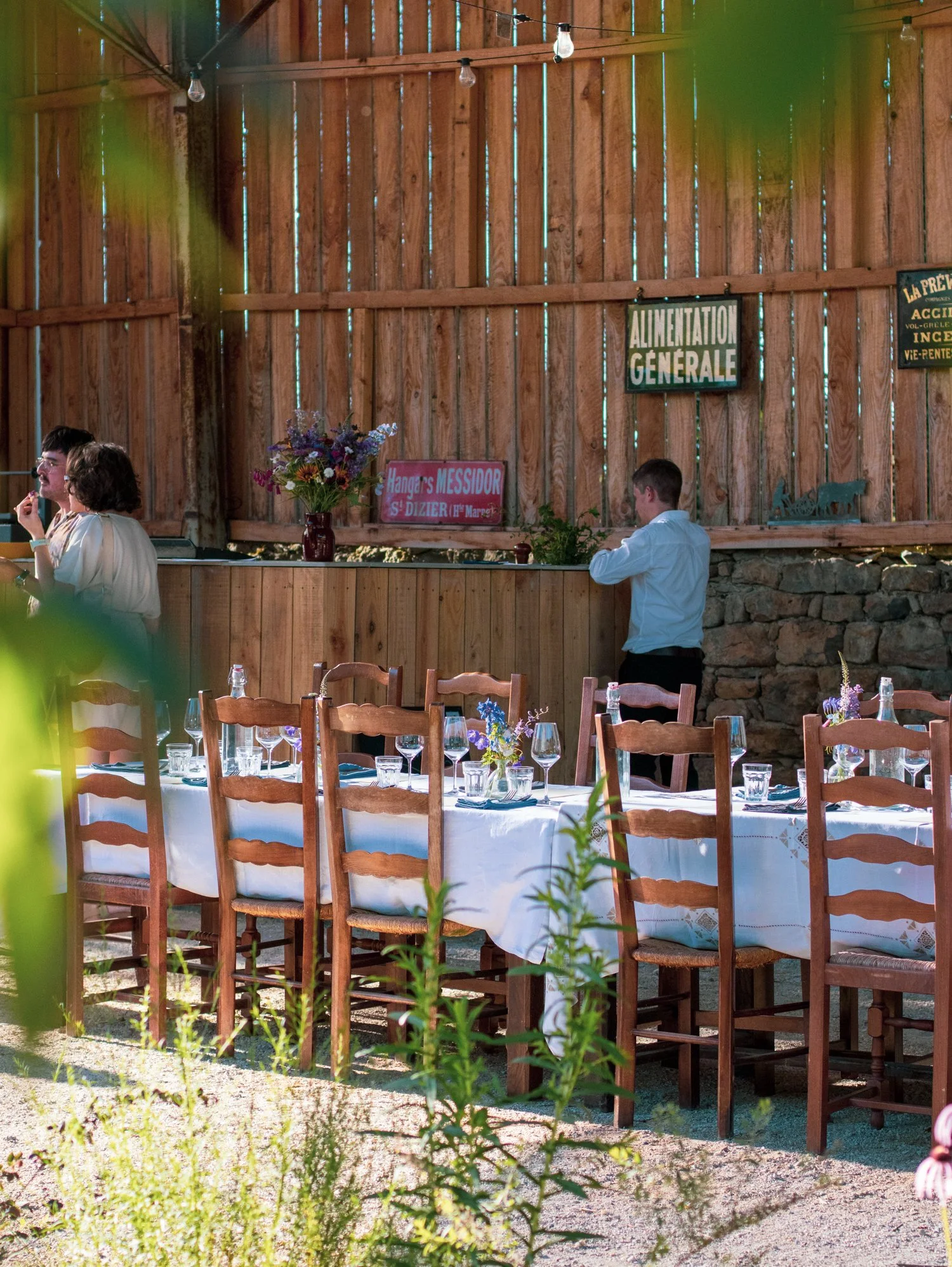 Our beautiful outdoor dining space