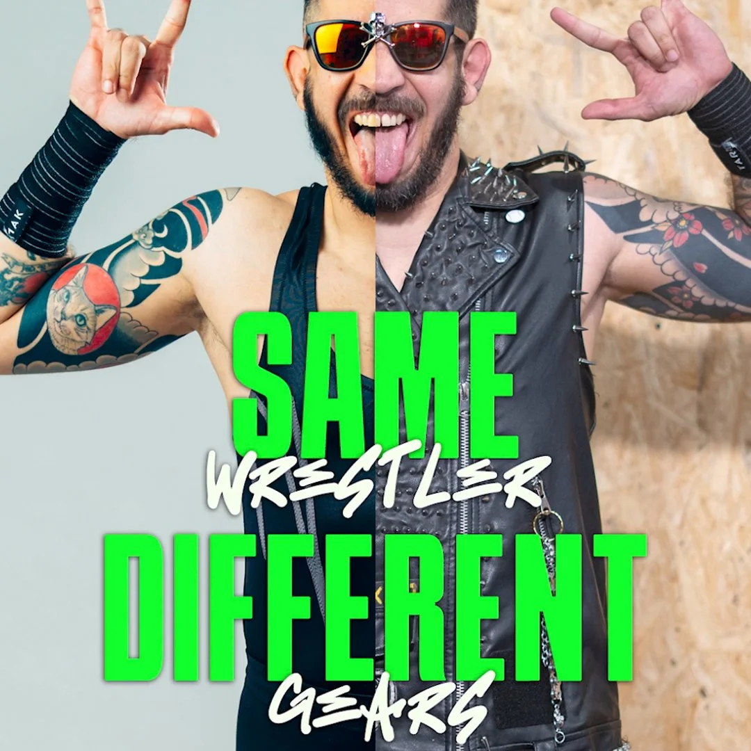 Same Wrestler. Different Gears