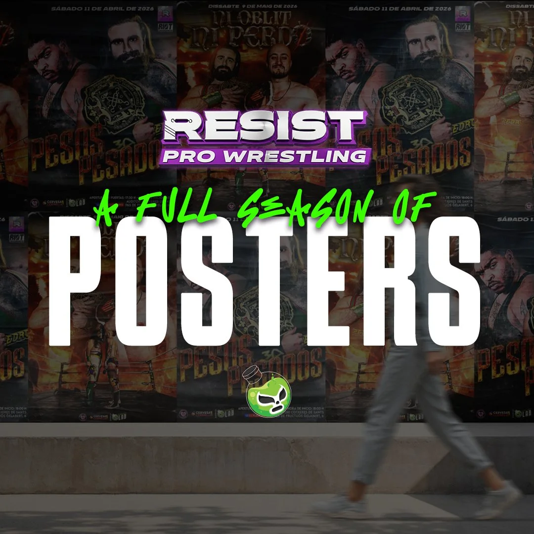 A Full Season of Posters for Resist Pro Wrestling
