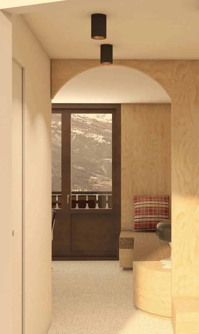 Entrée - Studio - Praloup - Montagne - Rénovation