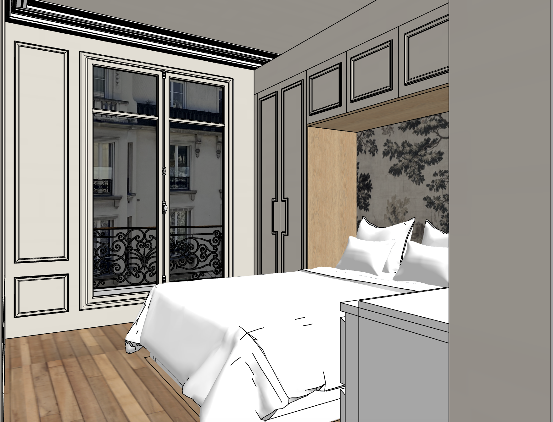 Chambre - Montmartre - Paris - Rénovation