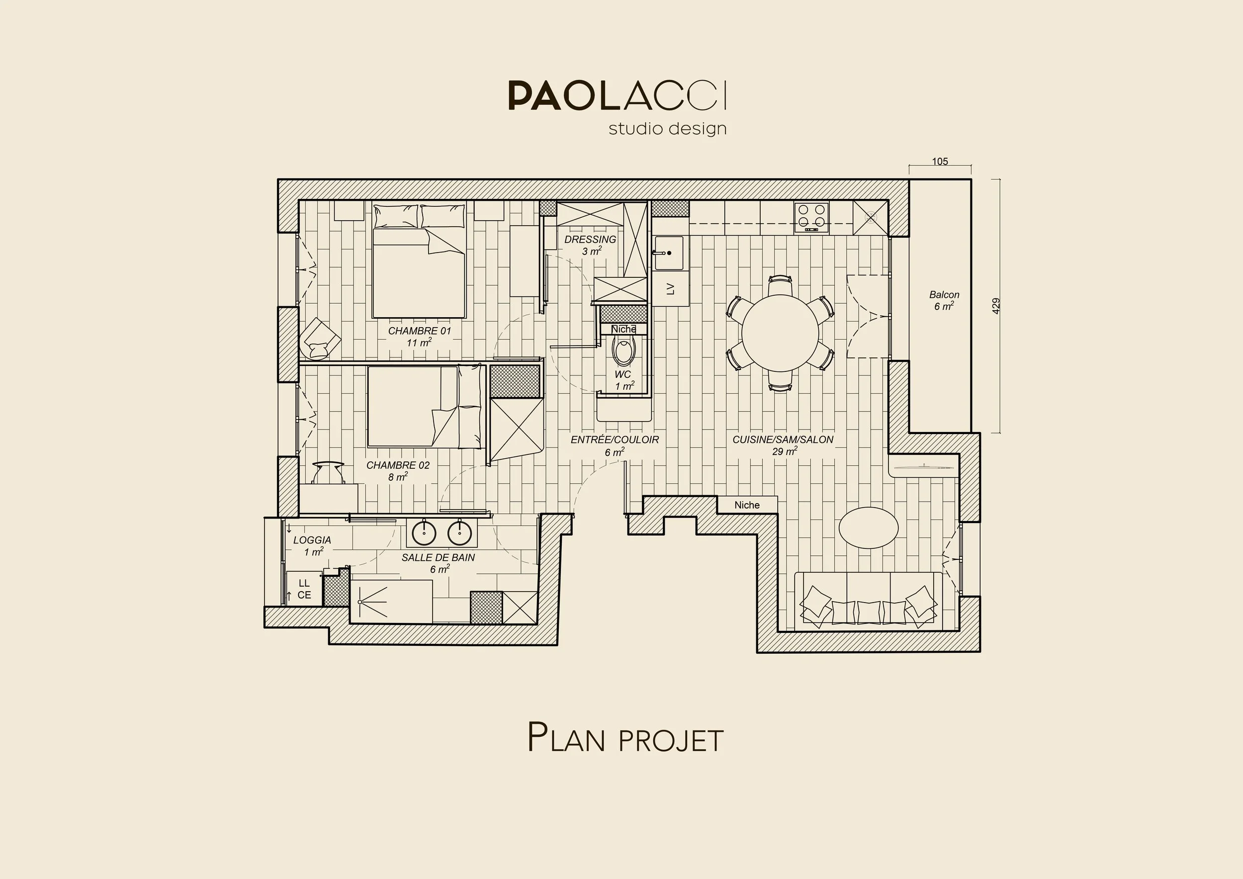 Plans - T3 - Pasteur - Catalans - Marseille