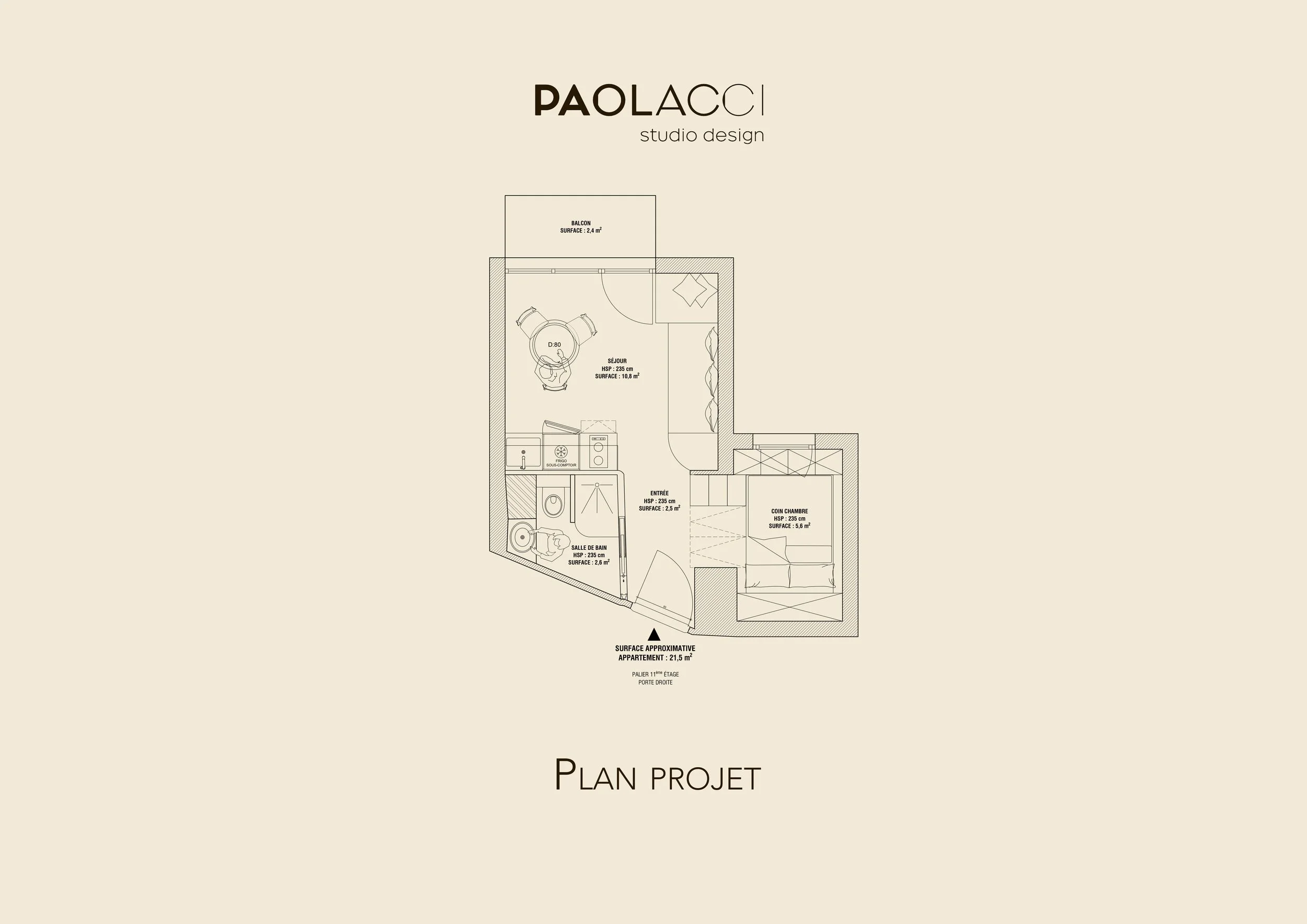Plans - Studio - Praloup - Montagne - Rénovation