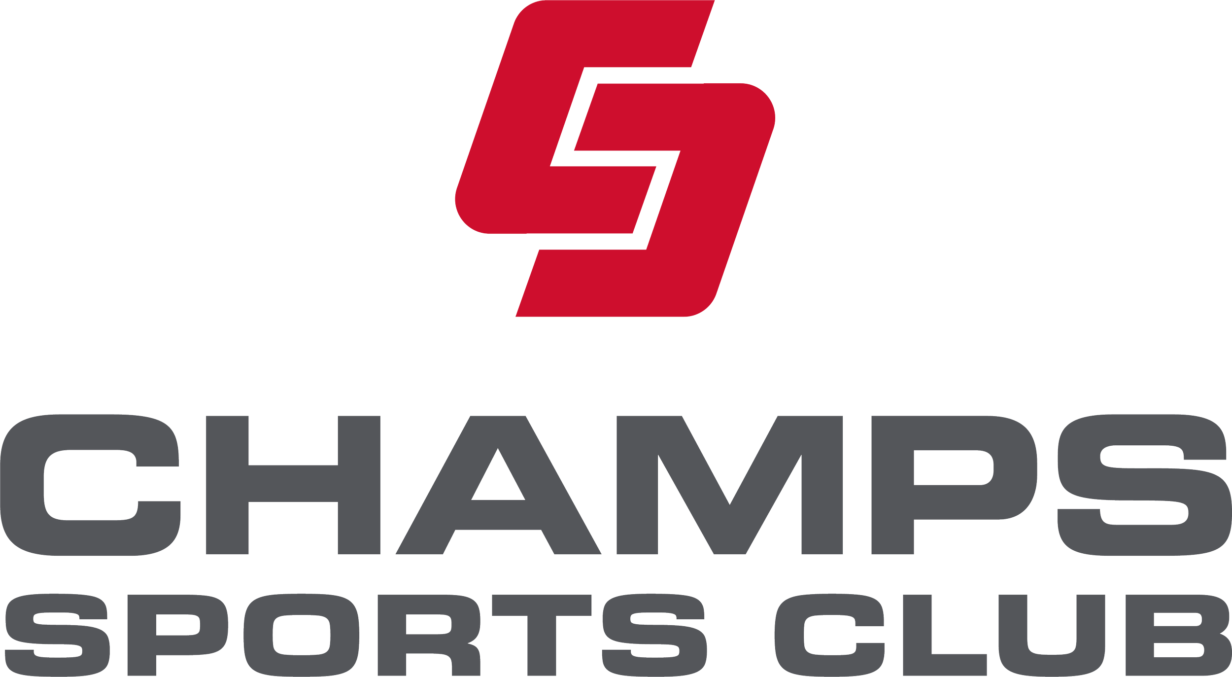 Champs Sports Club logo with a red intertwined 'C' and 'S' symbol.