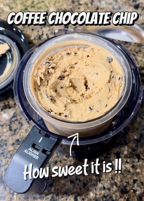 “Healthy” Chocolate Chip Coffee Ice Cream for Ninja Ice Cream Maker