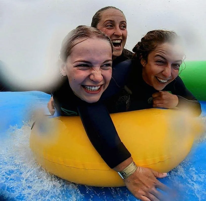 Family day out at the Giant Slip and Slide In Cornwall