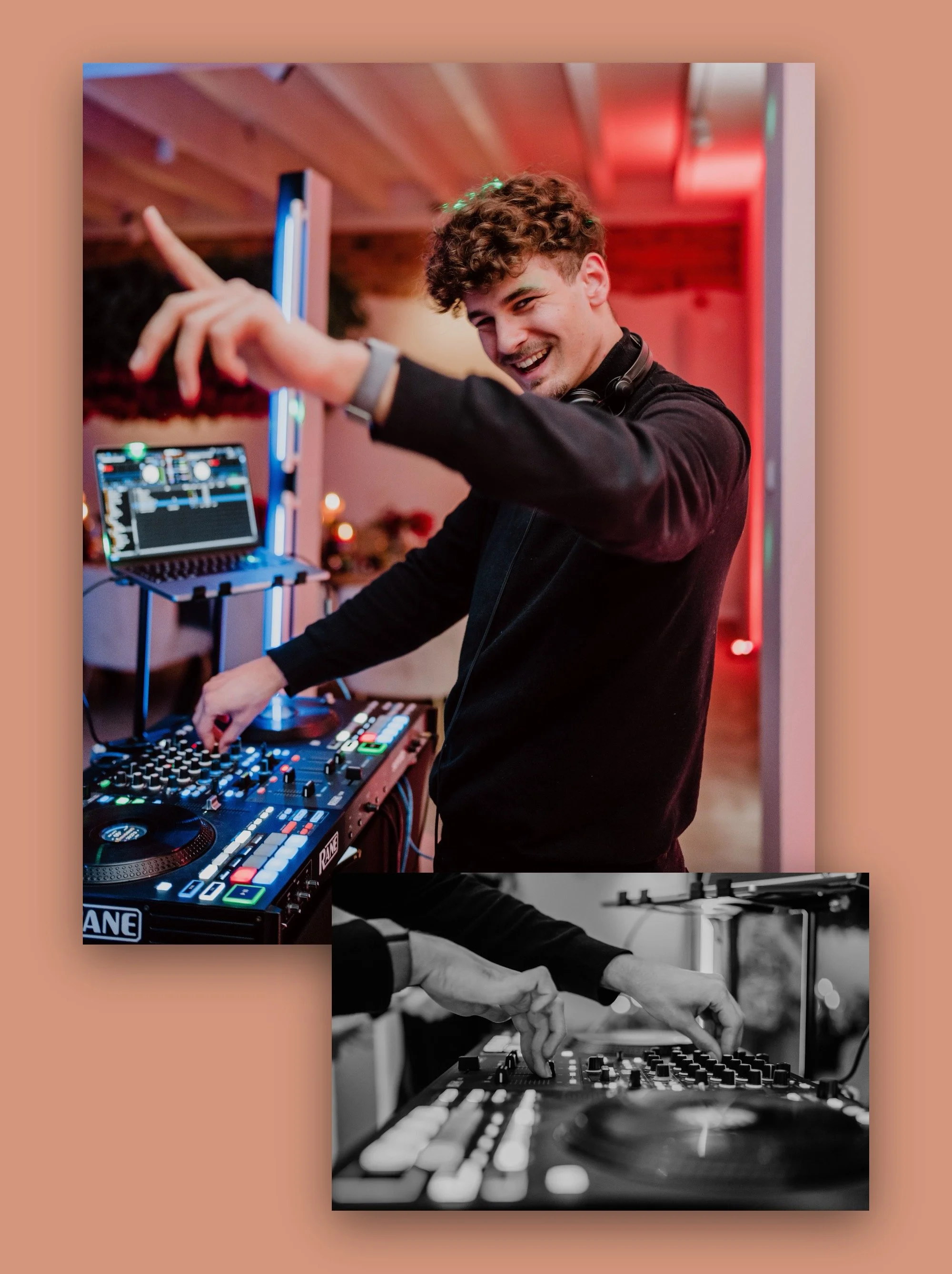 Hochzeitsvideograf als DJ auf Hochzeit