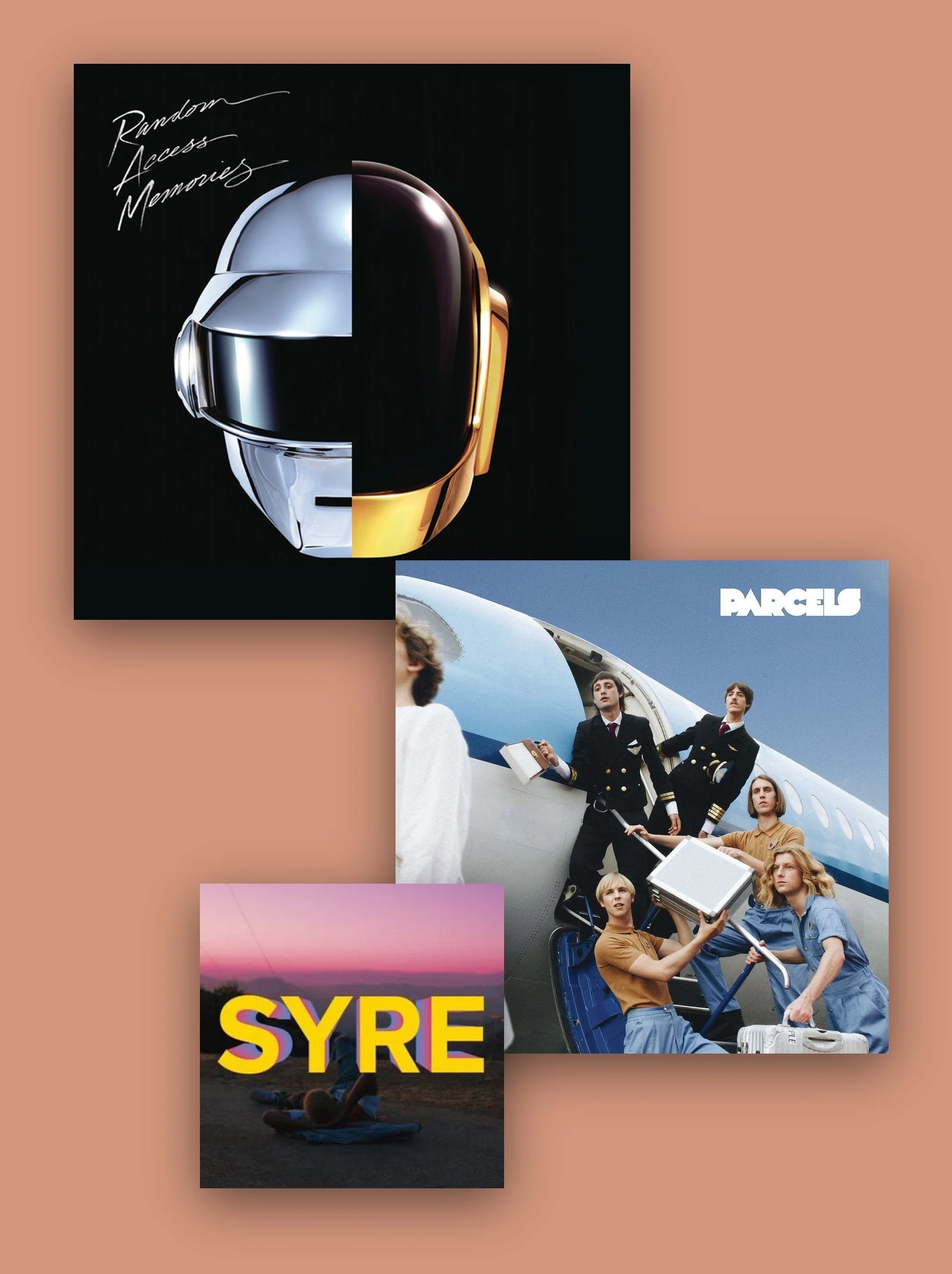 Album Cover von Daftpunk, Parcel und Jaden