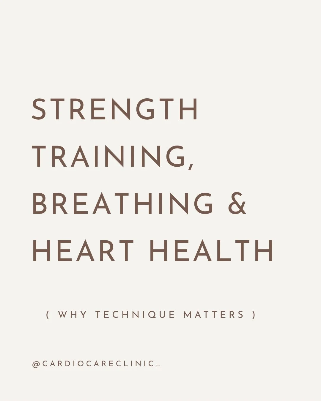 Strength training is a wonderful way to support long-term heart health &mdash; and correct breathing technique makes it feel safer and more comfortable.

For best results:
&rarr;Exhale during the effort phase of each lift
&rarr;Keep a smooth, steady 