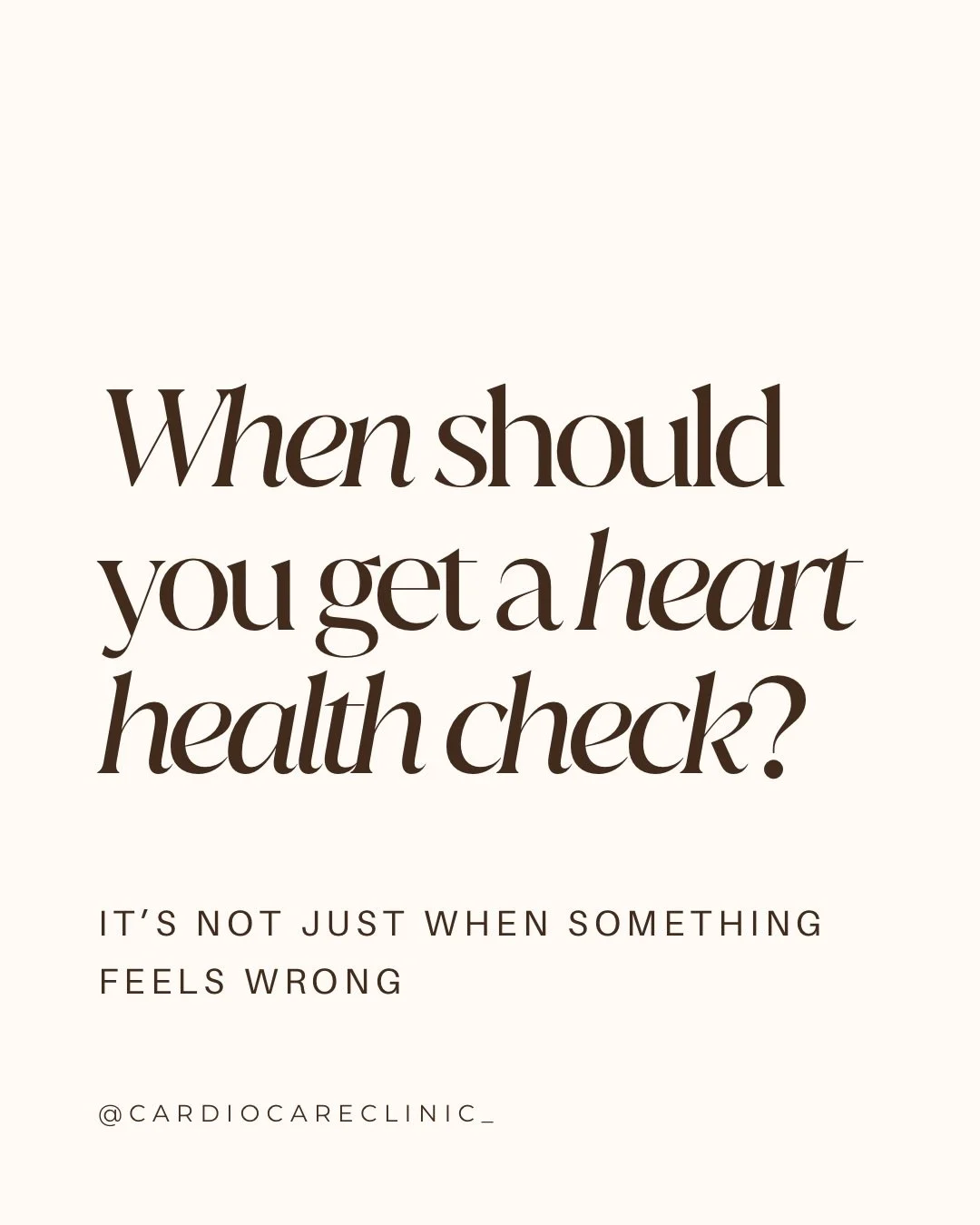 Heart disease often develops quietly over time.

That&rsquo;s why checking your numbers &mdash; even when you feel well &mdash; can make a meaningful difference.

A heart health check isn&rsquo;t about looking for something wrong. It&rsquo;s about un