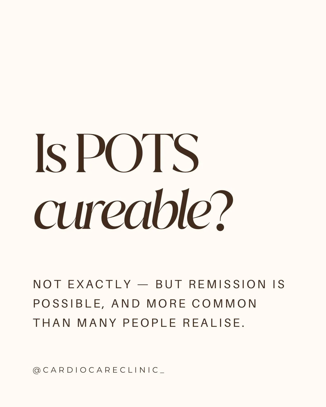 One of the most common questions people ask after a POTS diagnosis is: &ldquo;Will I ever get better?&rdquo;

The answer is often more encouraging than many people expect.

While POTS isn&rsquo;t typically considered a condition that can be cured, re