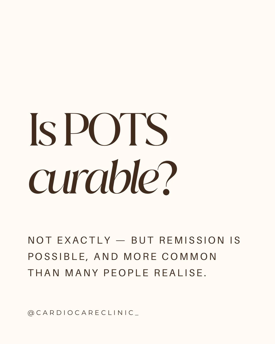 One of the most common questions people ask after a POTS diagnosis is: &ldquo;Will I ever get better?&rdquo;

The answer is often more encouraging than many people expect.

While POTS isn&rsquo;t typically considered a condition that can be cured, re