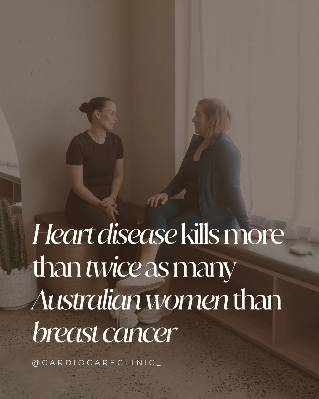Heart disease is still widely seen as a man&rsquo;s disease.

The reality tells a different story.

Heart disease kills more than twice as many Australian women as breast cancer, yet it&rsquo;s a statistic many women have never heard before.

Part of