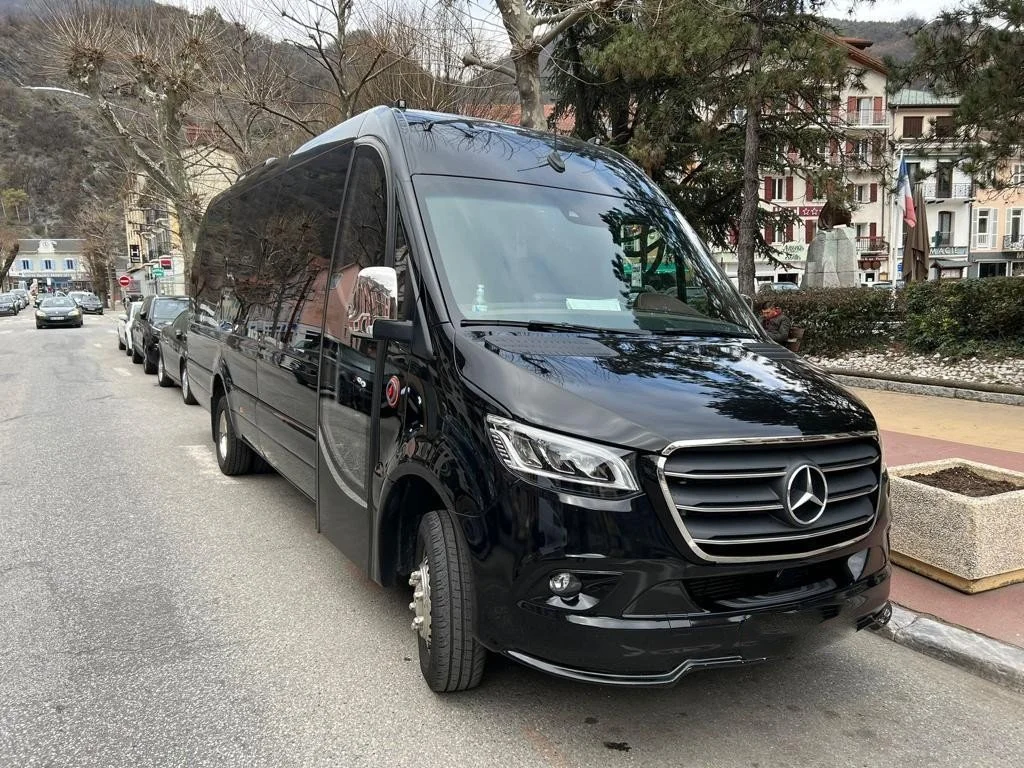 Corporate travel transport with driver - Mercedes Sprinter and premium vehicles - Alvora Travel