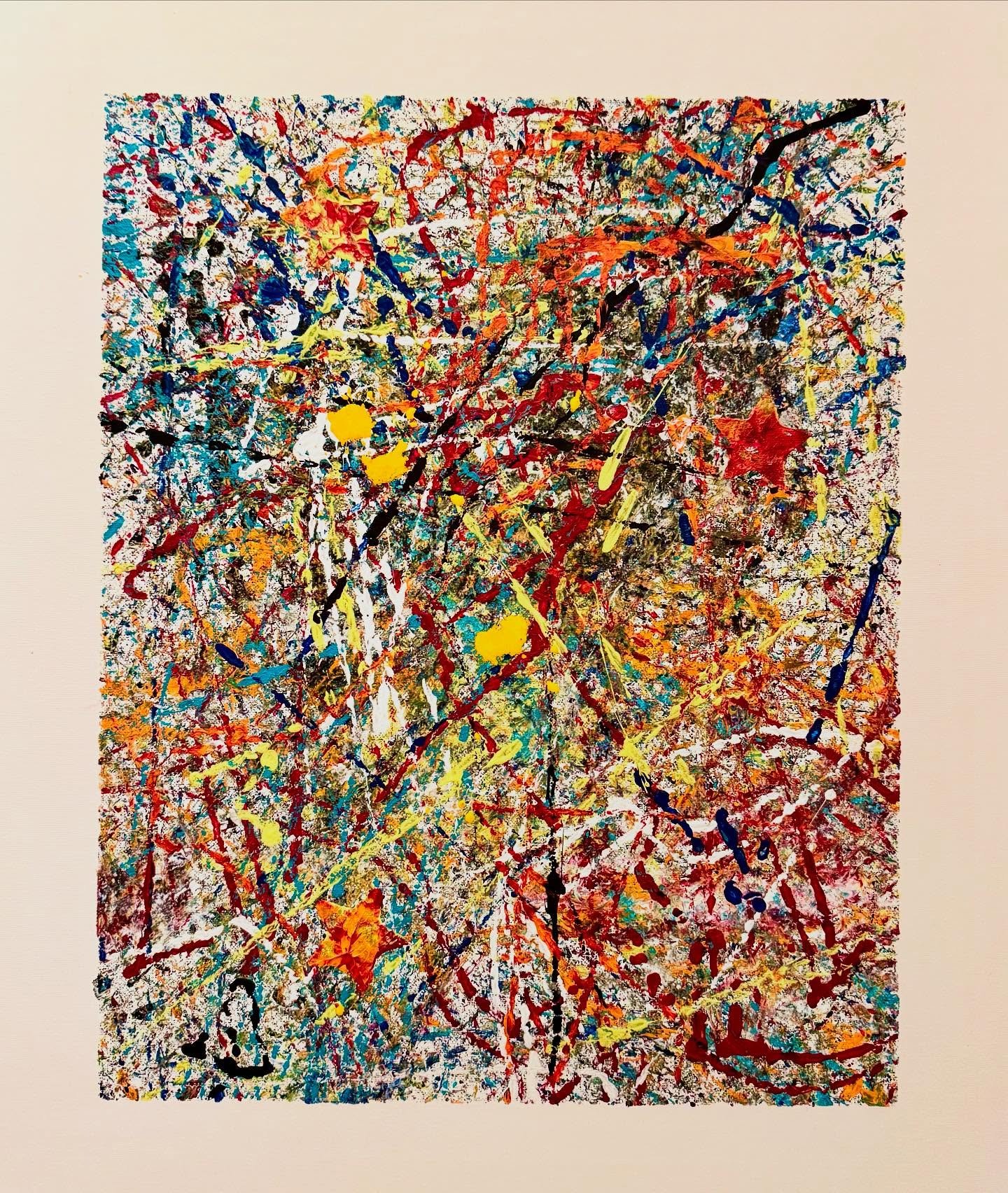 Fireworks (24x30cm), Acryl auf Leinwand, 1/2025 Ein frohes neues Jahr! #acrylmalen #lovetopaint #painting #happynewyear2025 #acrylicpainting