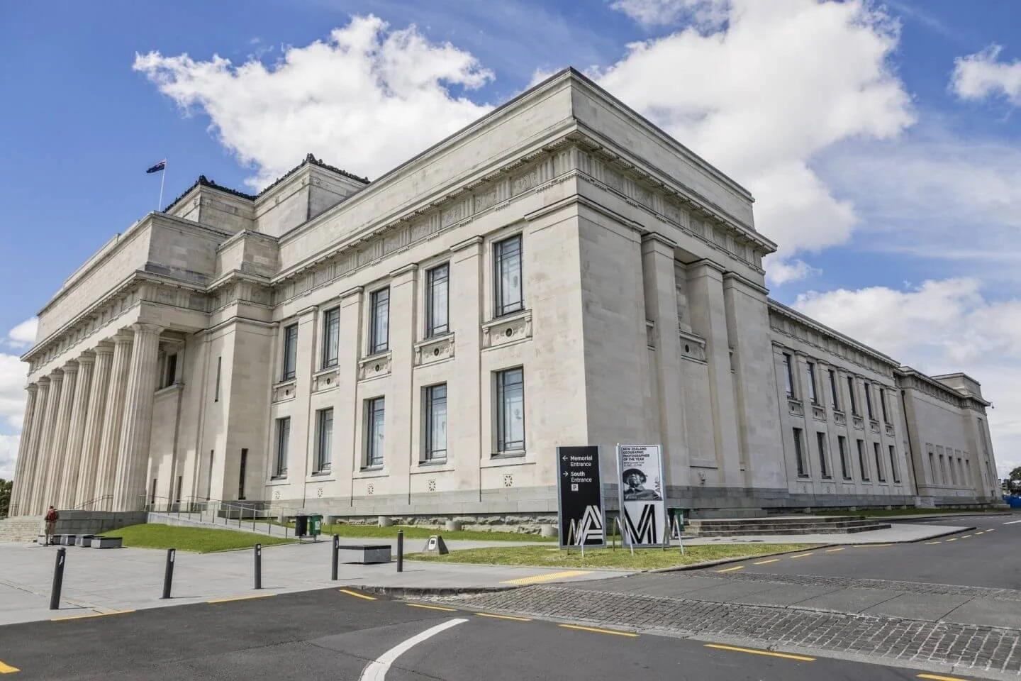 Andrew Plastering heritage restoration work at Auckland War Memorial Museum.