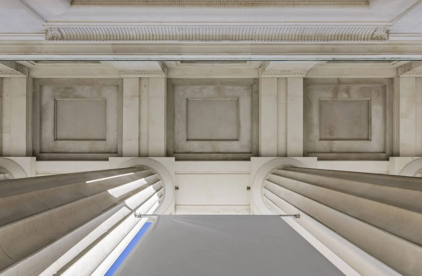 Andrew Plastering ceiling and column restoration detail at Auckland War Memorial Museum