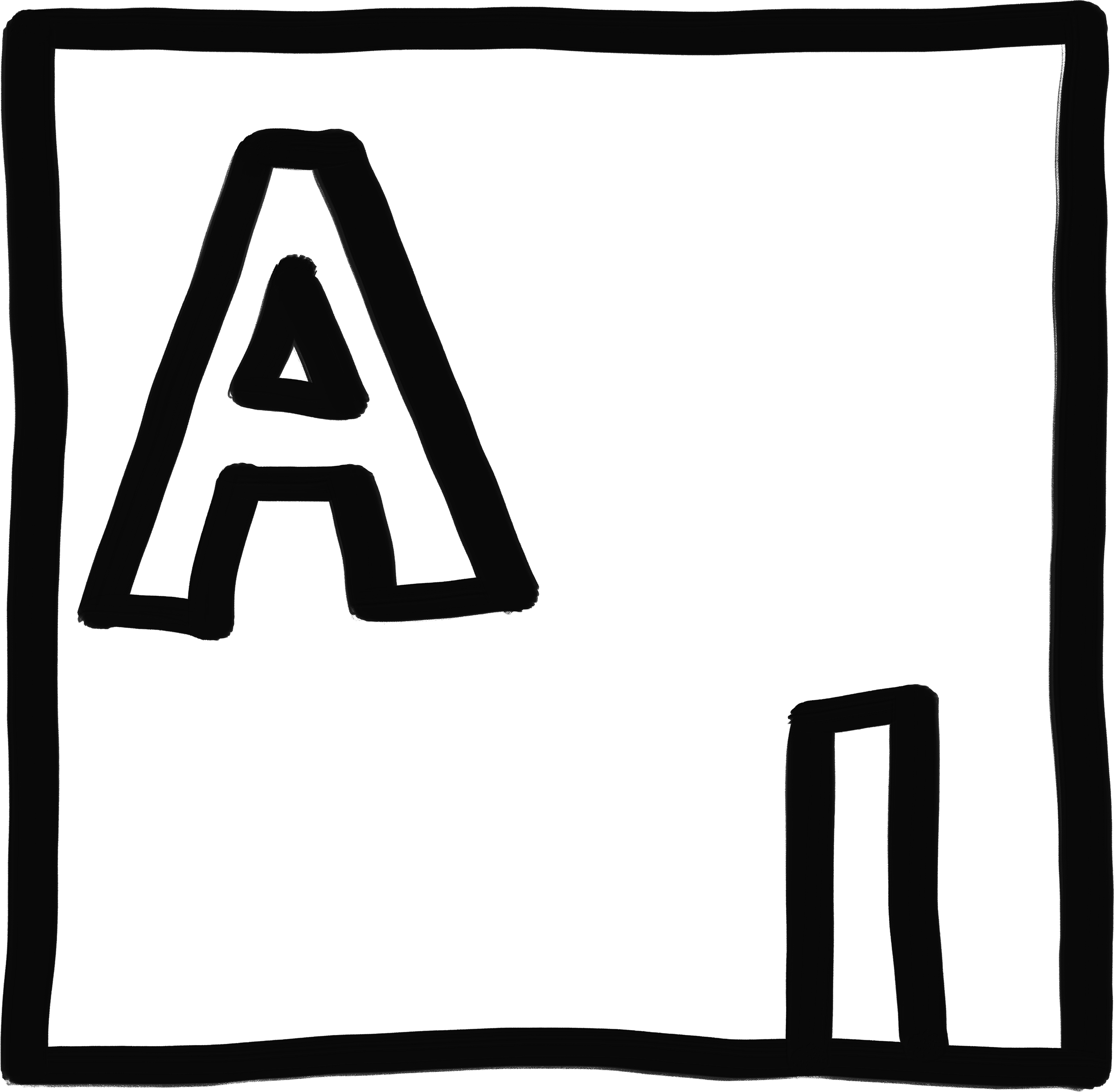 Sketched Artsy Icon.