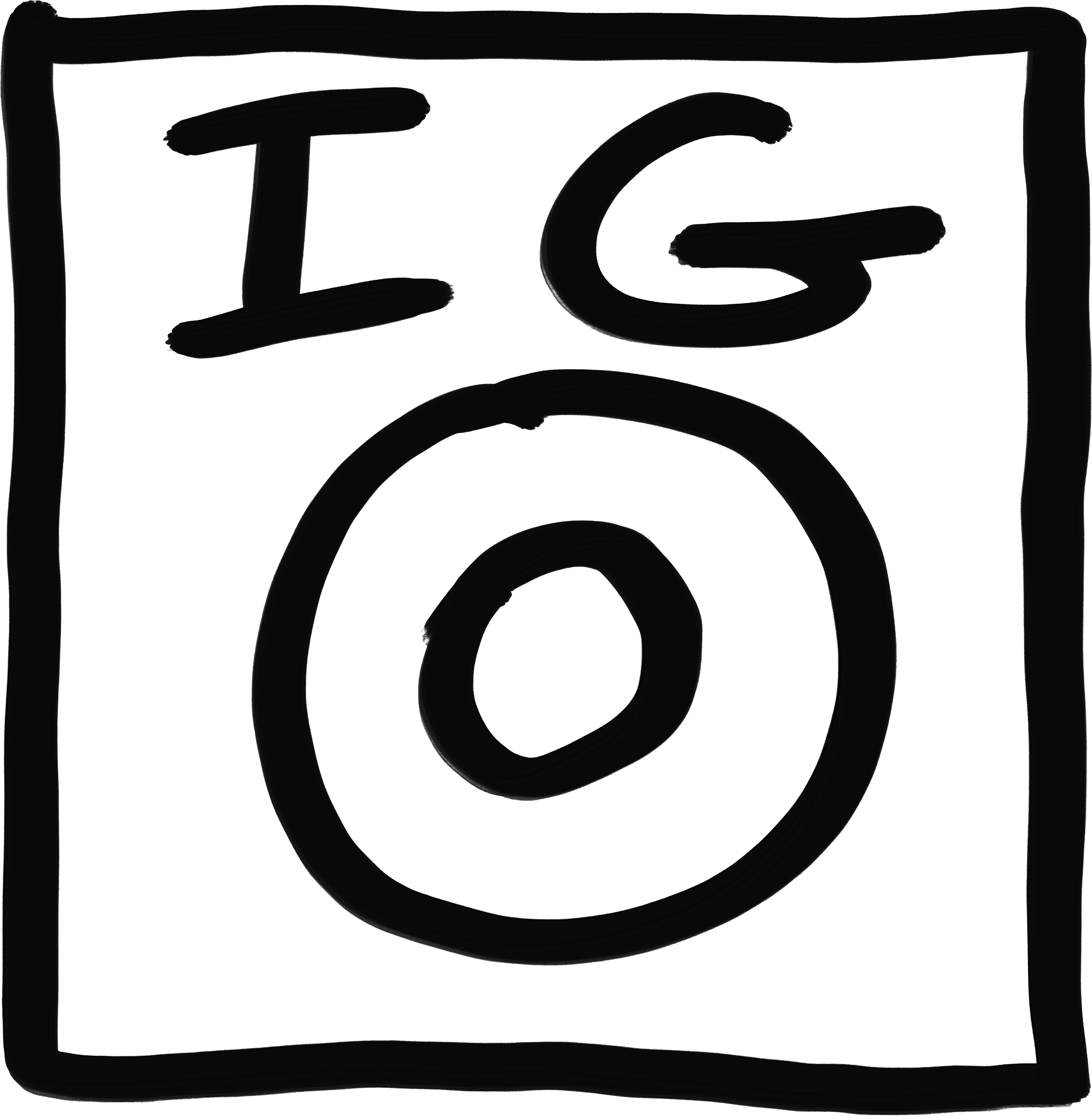 Sketched Instagram Icon.