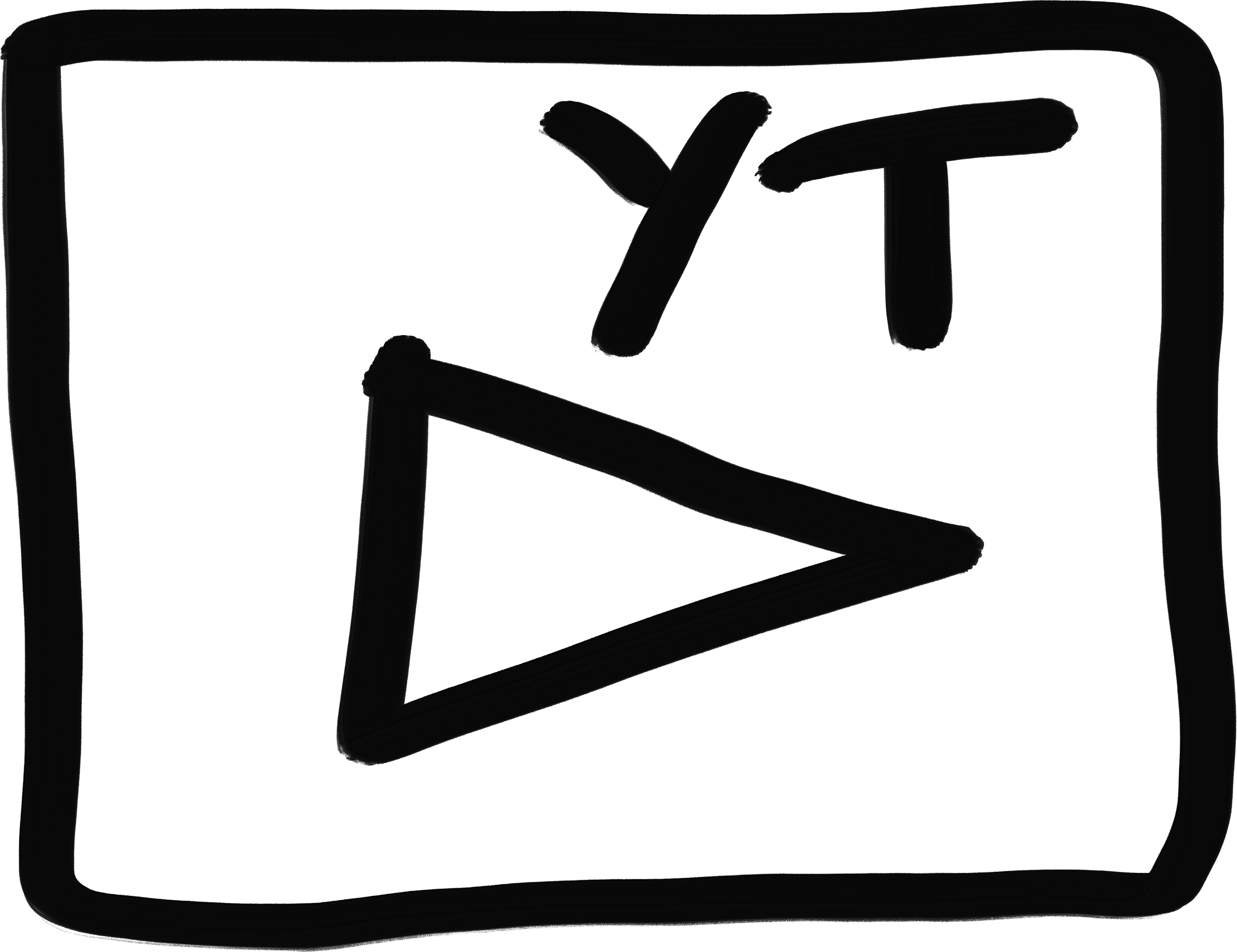 Sketched YouTube Icon.