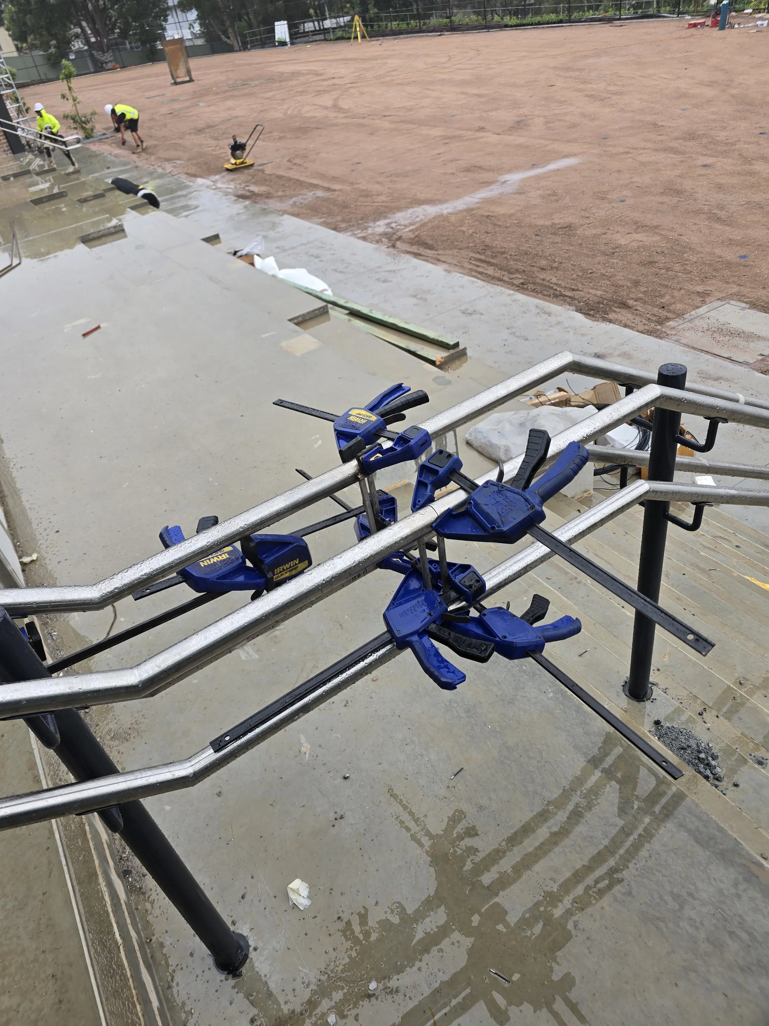 Irwin Clamp Stainless Steel Handrail Double Rail